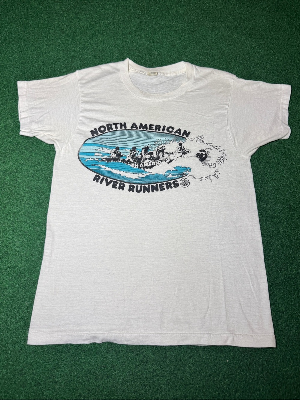 River Runners Vintage T Shirt White Water Rafting 80s 90s XS/S Retro Shirt